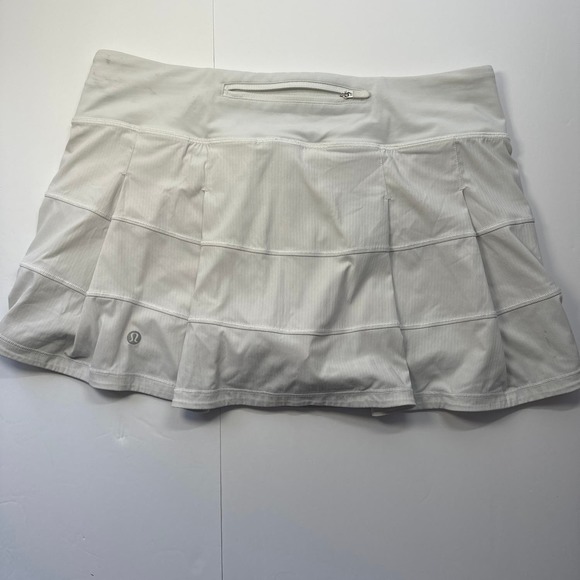 Lululemon Lululemon Play Off The Pleats White skort Size 8. #053 - Picture 1 of 6